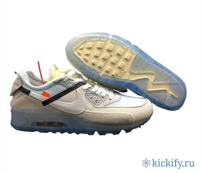 OFF-WHITE x Nike Air Max 90 Ice 10X AA7293-100 - 1