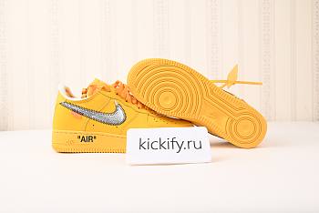 Nike Air Force 1 Low OFF-WHITE University Gold Metallic Silver DD1876-700