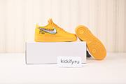 Nike Air Force 1 Low OFF-WHITE University Gold Metallic Silver DD1876-700 - 3