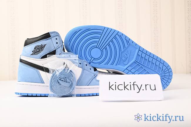 Nike Air Jordan 1 Retro High White University Blue Black 555088-134 - 1