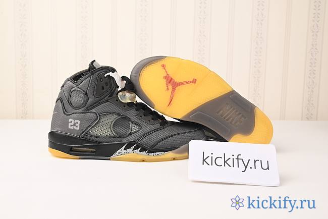 Nike Air Jordan 5 Retro Off-White Black CT8480-001 - 1