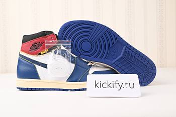 Nike Air Jordan 1 Retro High Union Los Angeles Blue Toe  BV1300-146