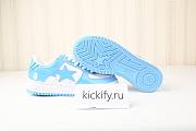  A Bathing Ape Bape Sta Patent Leather Blue White 001FWH701001_SAX_A - 1