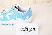  A Bathing Ape Bape Sta Patent Leather Blue White 001FWH701001_SAX_A - 5