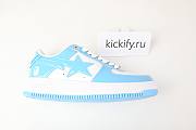  A Bathing Ape Bape Sta Patent Leather Blue White 001FWH701001_SAX_A - 6