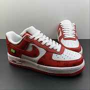 L0uis Vittan Nike Air Force 1 Low By Virgil Abloh White Red LD0232 - 1