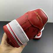 L0uis Vittan Nike Air Force 1 Low By Virgil Abloh White Red LD0232 - 6