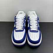 L0uis Vittan Nike Air Force 1 Low By Virgil Abloh White Royal MS0232 - 5