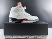 Nike Air Jordan 5 Retro Fire Red Silver Tongue (2020) DA1911-102 - 6