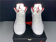 Nike Air Jordan 5 Retro Fire Red Silver Tongue (2020) DA1911-102 - 4
