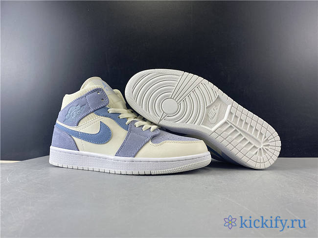 Nike Air Jordan 1 Mid Mixed Textures Blue DA4666-100 - 1