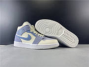 Nike Air Jordan 1 Mid Mixed Textures Blue DA4666-100 - 1