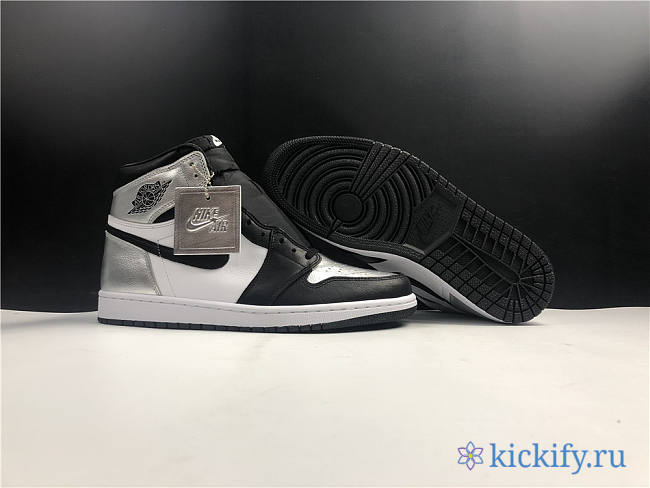Nike Air Jordan 1 Retro High Silver Toe CD0461-001 - 1