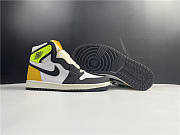 Nike Air Jordan 1 Retro High White Black Volt University Gold 555088-118 - 1