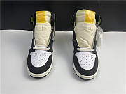 Nike Air Jordan 1 Retro High White Black Volt University Gold 555088-118 - 5