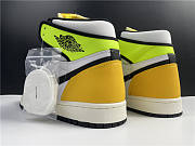 Nike Air Jordan 1 Retro High White Black Volt University Gold 555088-118 - 4