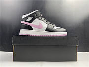 Nike Air Jordan 1 Mid White Black Light Arctic Pink 555112-103 - 4