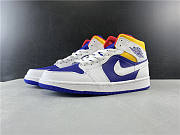 Nike Air Jordan 1 Mid Royal Blue Laser Orange 554724-131 - 2
