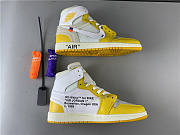 Nike Air Jordan 1 Retro High OFF-WHITE Canary Yellow AQ0818-149 - 3