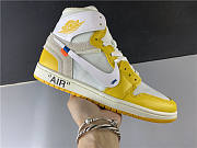 Nike Air Jordan 1 Retro High OFF-WHITE Canary Yellow AQ0818-149 - 4