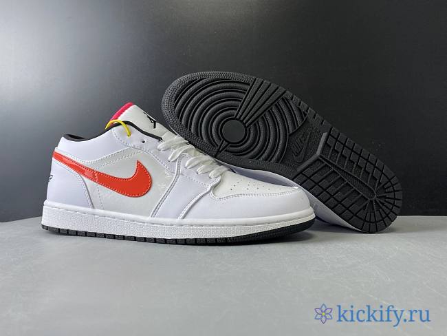 Nike Air Jordan 1 Low White Multi-Color CW7009-100 - 1