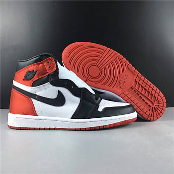 Nike Air Jordan 1 Retro High Satin Black Toe CD0461-016