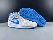 Nike Air Jordan 1 MID AJ1 North Carolina Blue White Blue BQ6472-114 - 1