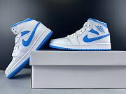 Nike Air Jordan 1 MID AJ1 North Carolina Blue White Blue BQ6472-114 - 3