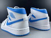 Nike Air Jordan 1 MID AJ1 North Carolina Blue White Blue BQ6472-114 - 6