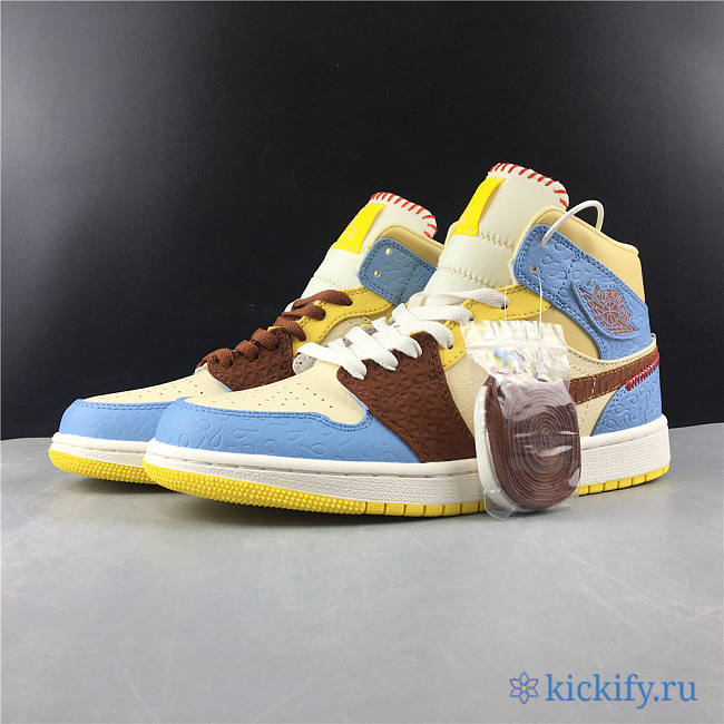 Nike Air Jordan 1 Mid SE Fearless Maison Chateau Rouge CU2803-200 - 1