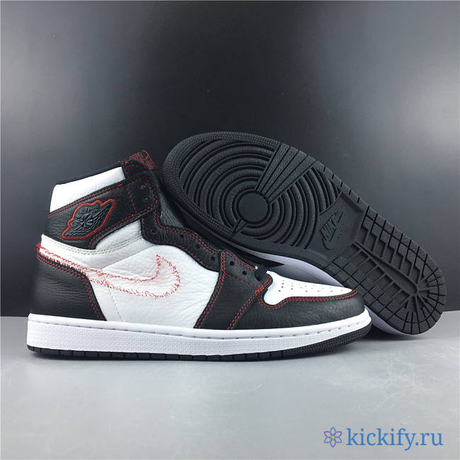 Nike Air Jordan 1 Retro High Defiant White Black Gym Red CD6579-071 - 1