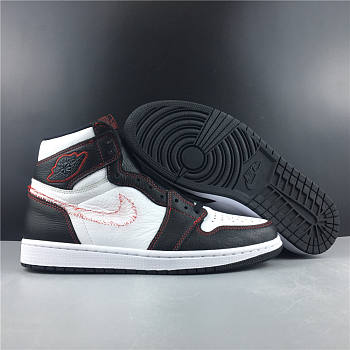 Nike Air Jordan 1 Retro High Defiant White Black Gym Red CD6579-071