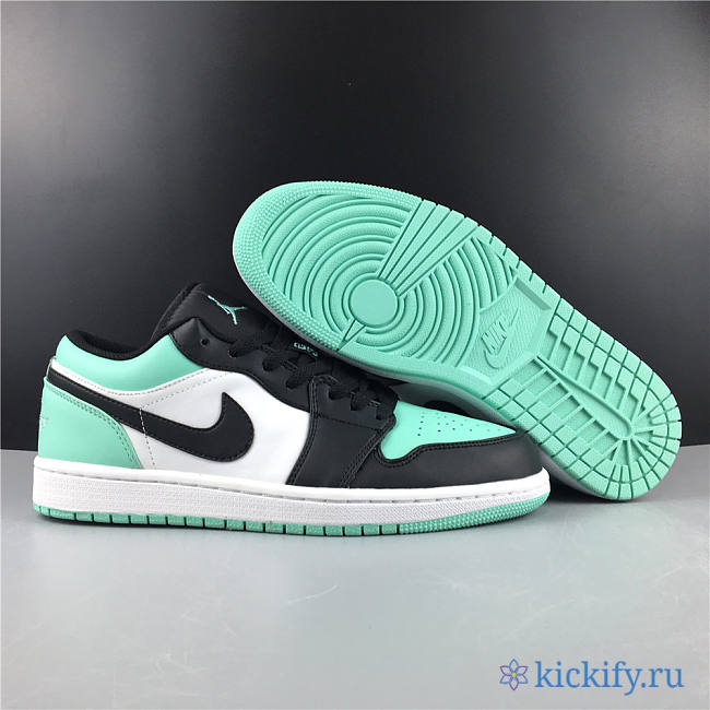Nike Air Jordan 1 Low Emerald Toe 553558-117 - 1