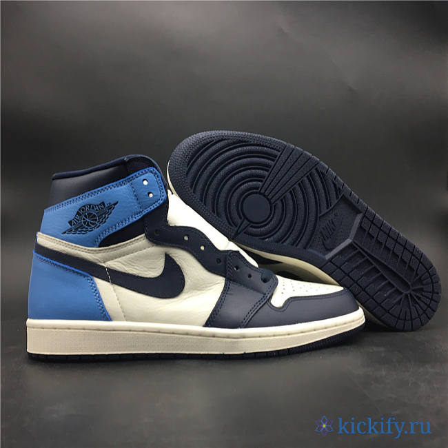 Nike Air Jordan 1 Retro High Obsidian UNC 555088-140 - 1