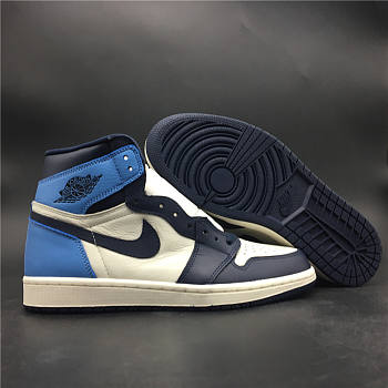 Nike Air Jordan 1 Retro High Obsidian UNC 555088-140