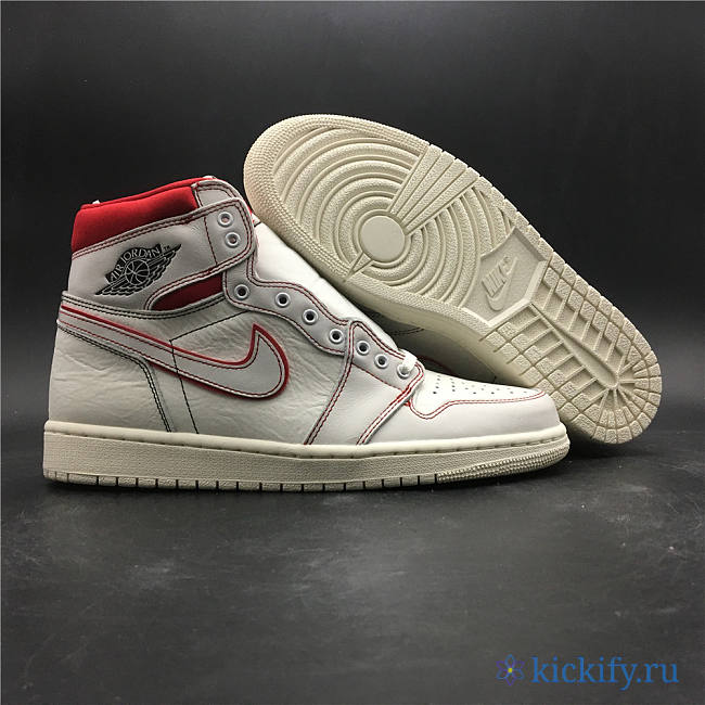 Nike Air Jordan 1 Retro High Phantom Gym Red 555088-160 - 1