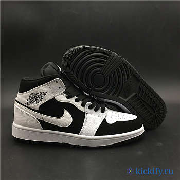 Nike Air Jordan 1 Mid White Black 554724-113
