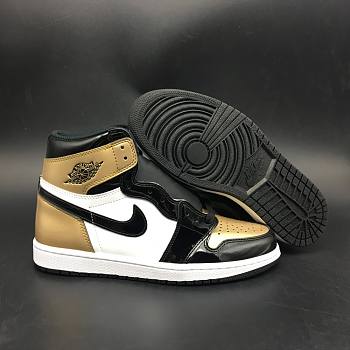 Nike Air Jordan 1 Retro High NRG Patent Gold Toe 861428-007