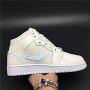Nike Air Jordan 1 Mid Multi-Color Swoosh Phantom (W) 555112-035 - 5
