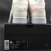 Nike Air Jordan 1 Mid Multi-Color Swoosh Phantom (W) 555112-035 - 4