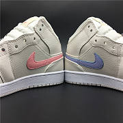 Nike Air Jordan 1 Mid Multi-Color Swoosh Phantom (W) 555112-035 - 3