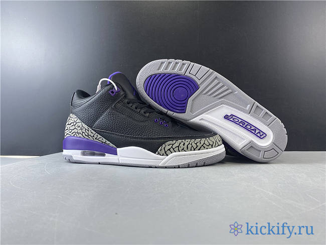 Nike Air Jordan 3 Retro Black Court Purple CT8532-050 - 1