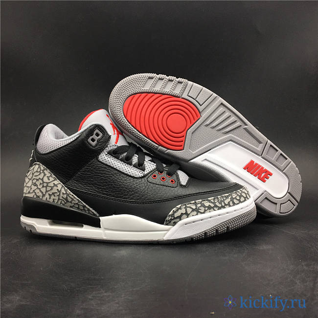 Nike Air Jordan 3 Retro Black Cement 854262-001 - 1