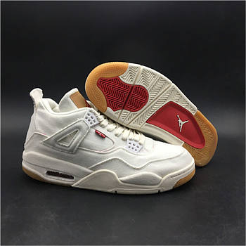 Nike Air Jordan 4 Retro Levi's White AO2571-100