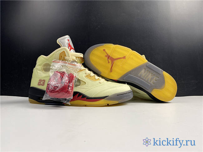 Nike Air Jordan 5 Retro Off-White Sail DH8565-100 - 1