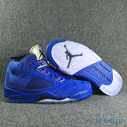 Nike Air Jordan 5 Retro Blue Suede 136027-401 - 1
