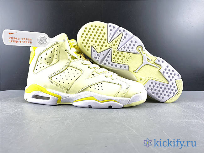 Nike Air Jordan 6 Retro Dynamic Yellow Floral 543390-800 - 1