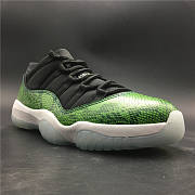 Nike Air Jordan 11 Retro Low Green Snakeskin 528895-033 - 2