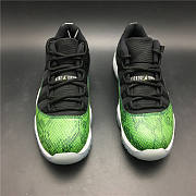 Nike Air Jordan 11 Retro Low Green Snakeskin 528895-033 - 4