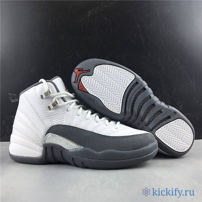 Nike Air Jordan 12 Retro White Dark Grey 153265-160 - 1
